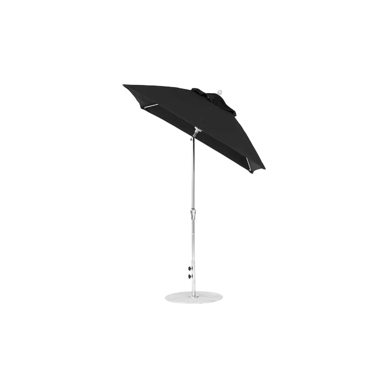 Ledge Lounger Essential Fiberglass Umbrella - 6.5' Square Crank Auto Tilt