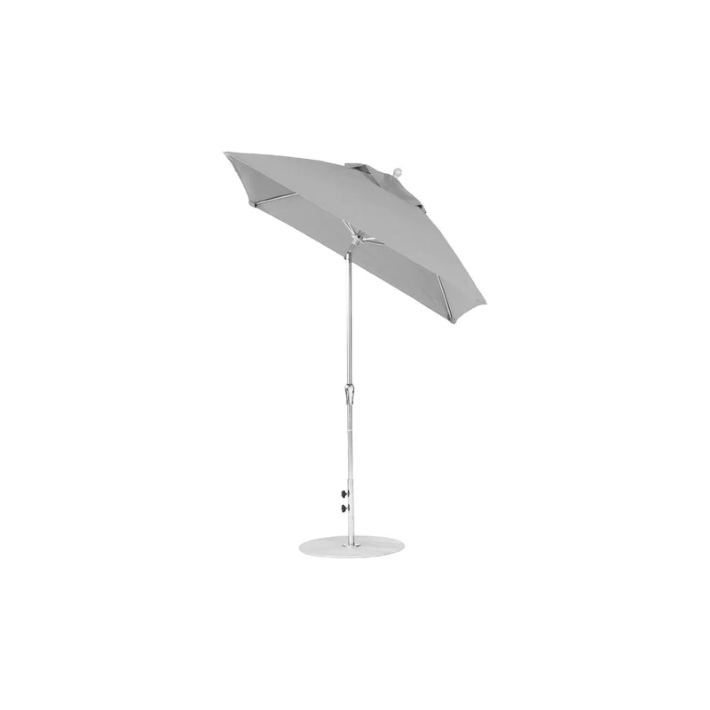 Ledge Lounger Essential Fiberglass Umbrella - 6.5' Square Crank Auto Tilt