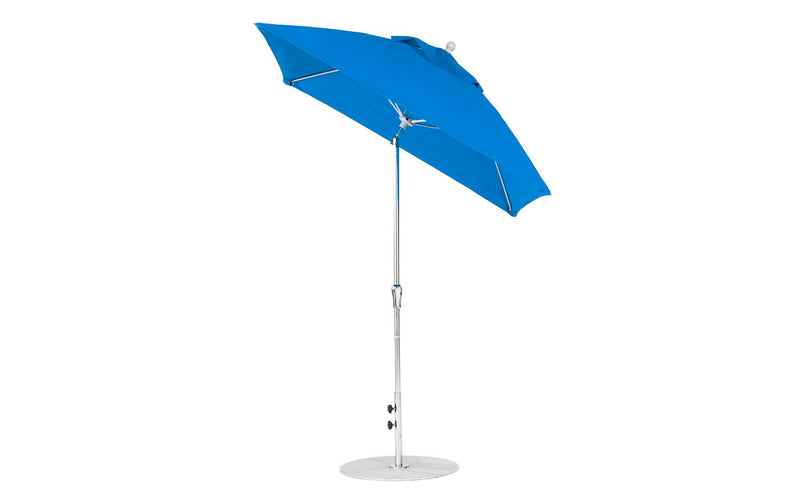 Ledge Lounger 6.5' Square Crank Auto Tilt Essential Fiberglass Umbrella