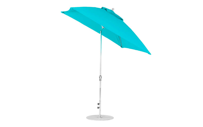 Ledge Lounger 7.5' Square Crank Auto Tilt Essential Fiberglass Umbrella
