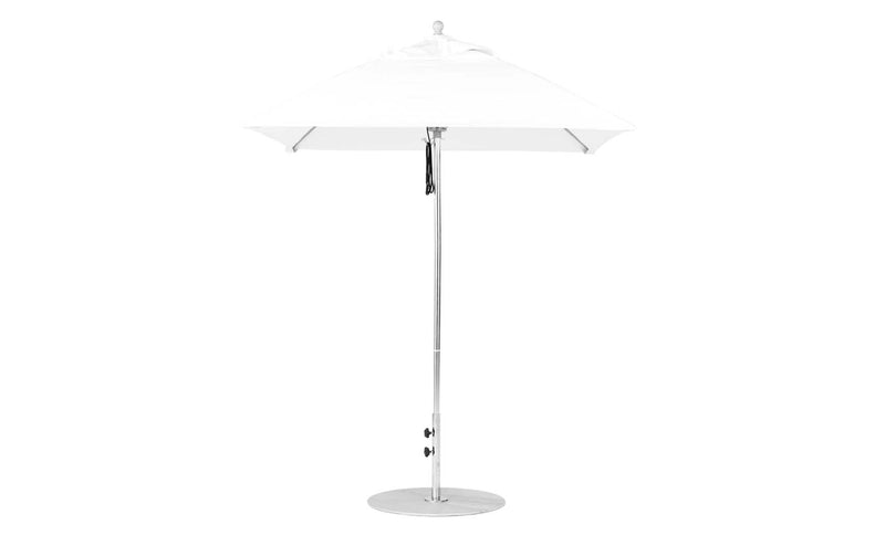 Ledge Lounger 6.5' Square Pulley Essential Fiberglass Umbrella