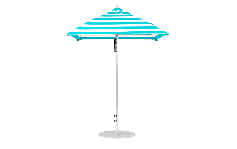 Ledge Lounger 6.5' Square Pulley Essential Fiberglass Umbrella