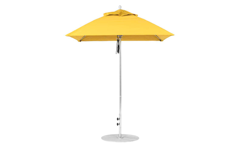 Ledge Lounger 6.5' Square Pulley Essential Fiberglass Umbrella