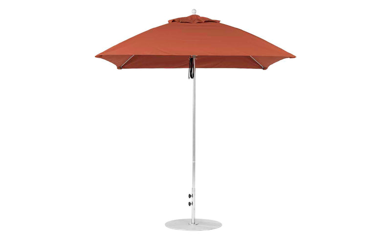 Ledge Lounger 7.5' Square Pulley Essential Fiberglass Umbrella