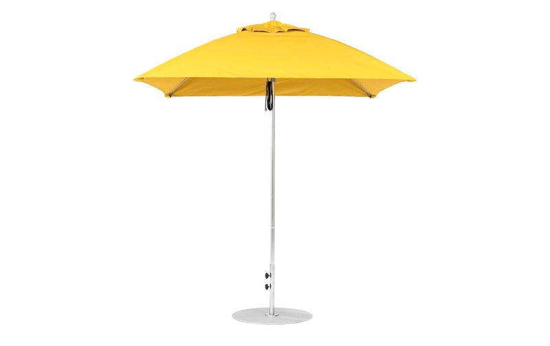 Ledge Lounger 7.5' Square Pulley Essential Fiberglass Umbrella
