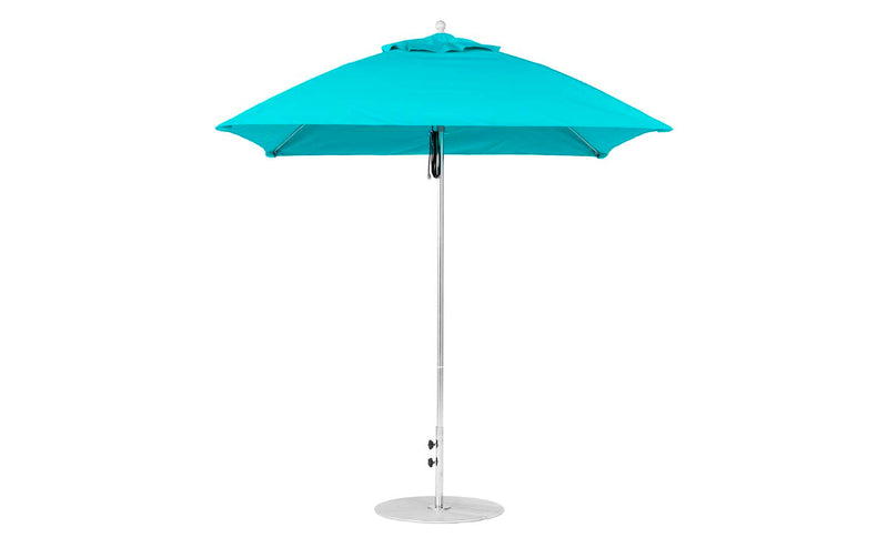 Ledge Lounger 7.5' Square Pulley Essential Fiberglass Umbrella