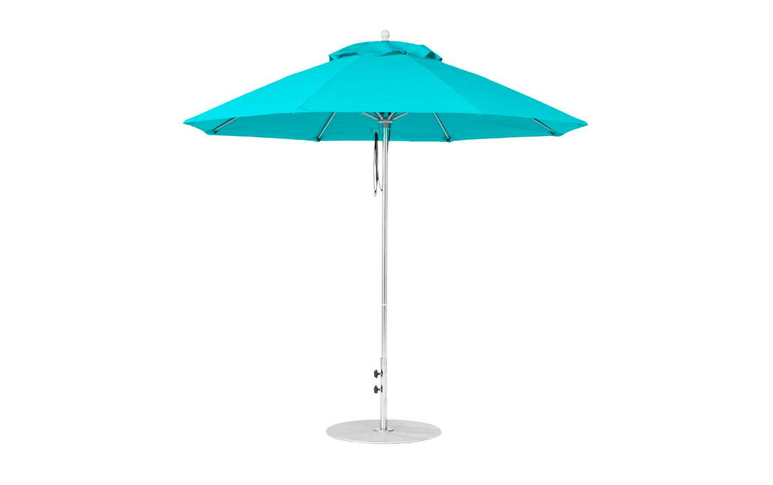 Ledge Lounger 9' Octagon Pulley Essential Fiberglass Umbrella