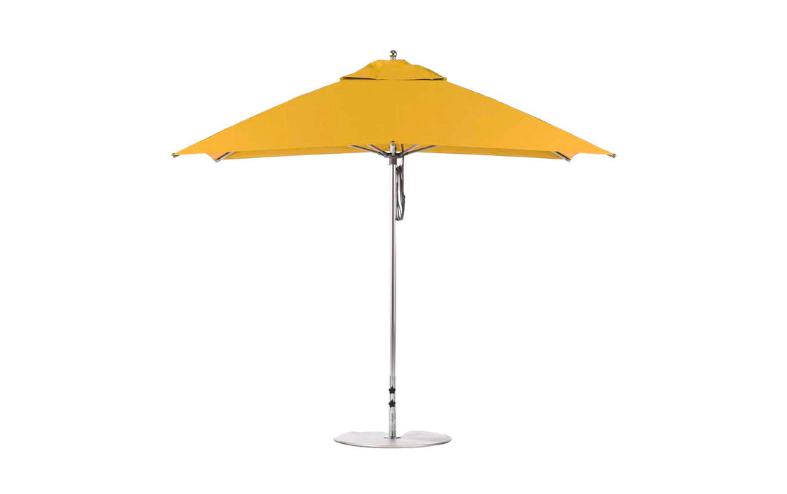 Ledge Lounger 8.5' Rectangle Pulley Essential Fiberglass Umbrella