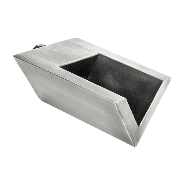 The Outdoor Plus V Shaped Style Water Scupper, Copper or Stainless Steel Water Scupper, Scupper for Pool Area, Commercial Water Scupper, Water Feature Decor