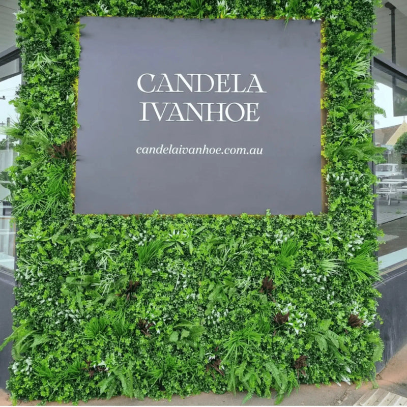 Ultra Luxury Tropical Vista Artificial Vertical Garden 40" x 40" 11SQ FT Commercial Grade UV Resistant
