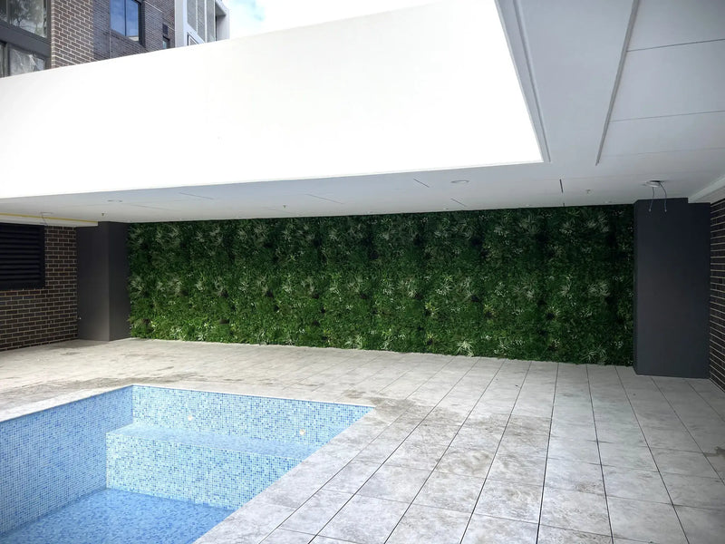 Ultra Luxury Tropical Vista Artificial Vertical Garden 40" x 40" 11SQ FT Commercial Grade UV Resistant
