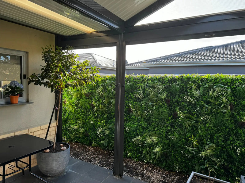 Ultra Luxury Tropical Vista Artificial Vertical Garden 40" x 40" 11SQ FT Commercial Grade UV Resistant