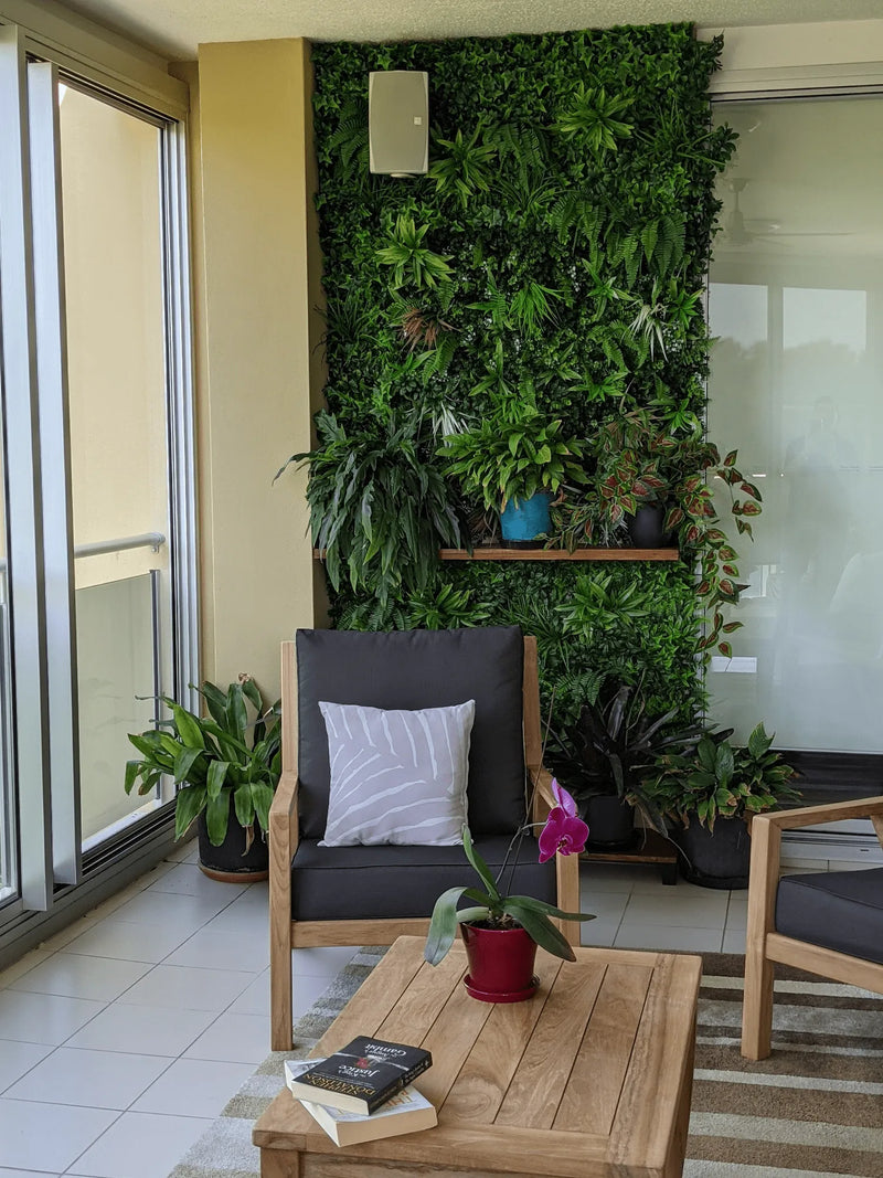 Wild Tropics Artificial Vertical Garden 40" x 40" 11SQ FT - Commercial Grade & UV Resistant