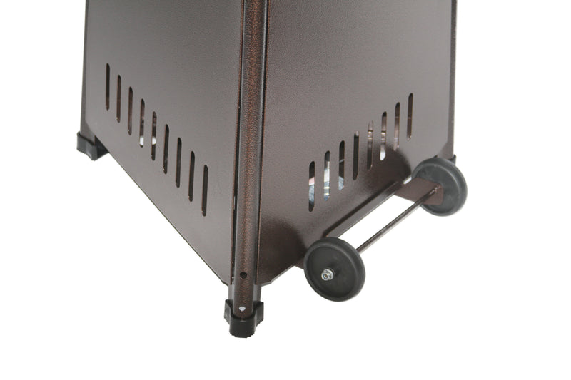 RadTec 93" Pyramid Flame Propane Patio Heater - Antique Bronze (PYR-ABP) | 41,000 BTU | Rustic Outdoor Heating