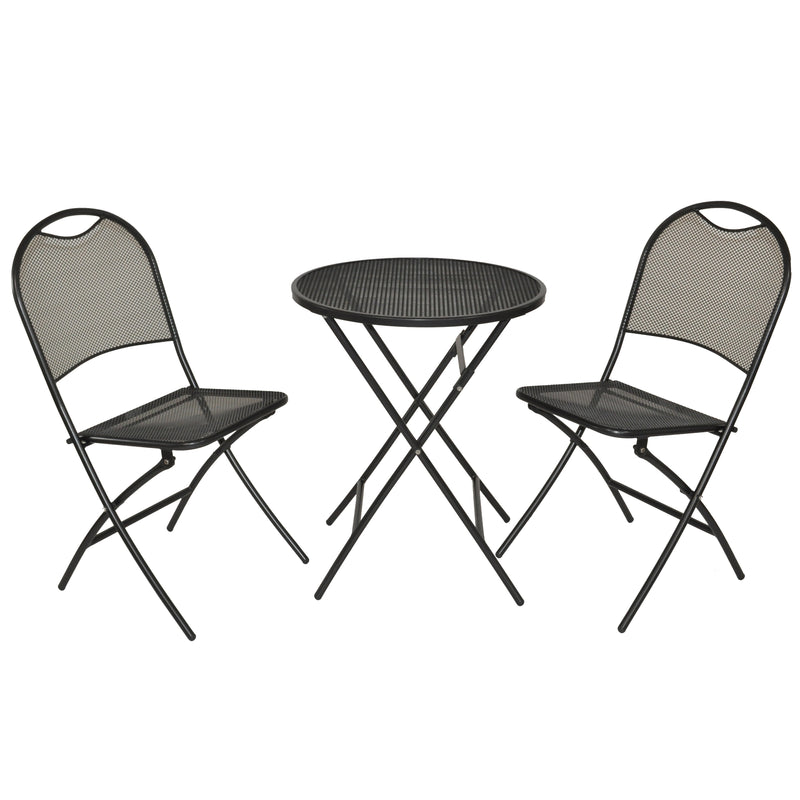 Cafe Napoli Wrought Iron 3-Piece Bistro Set