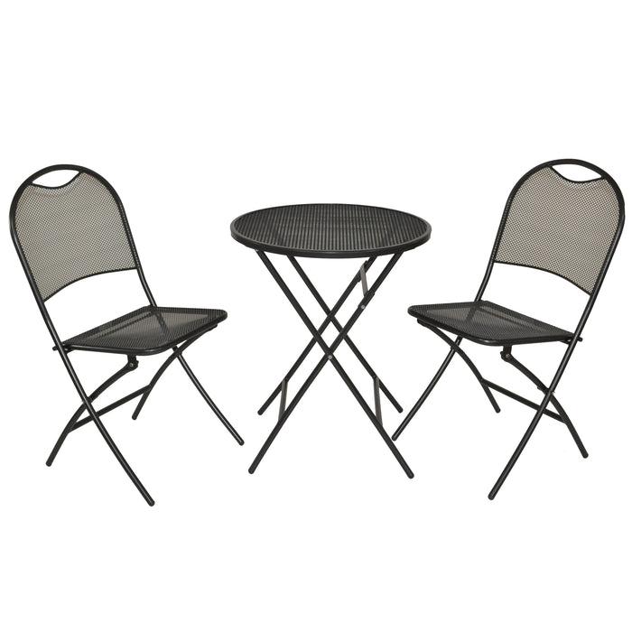 Cafe Napoli Wrought Iron 3-Piece Bistro Set