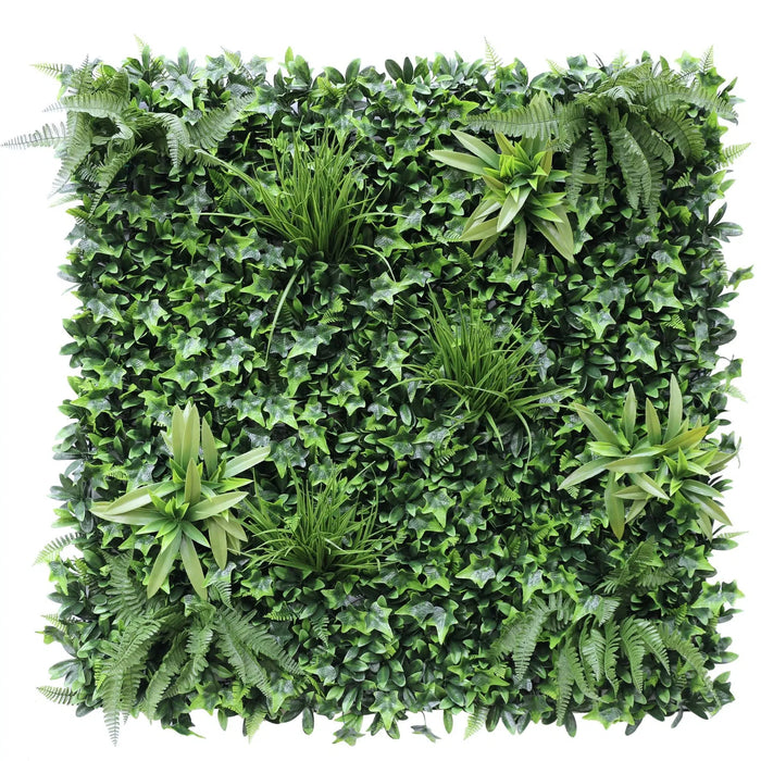 Luxury Green Tropics Artificial Living Wall /  Green Wall 40" x 40" 11SQ FT Commercial Grade UV Resistant