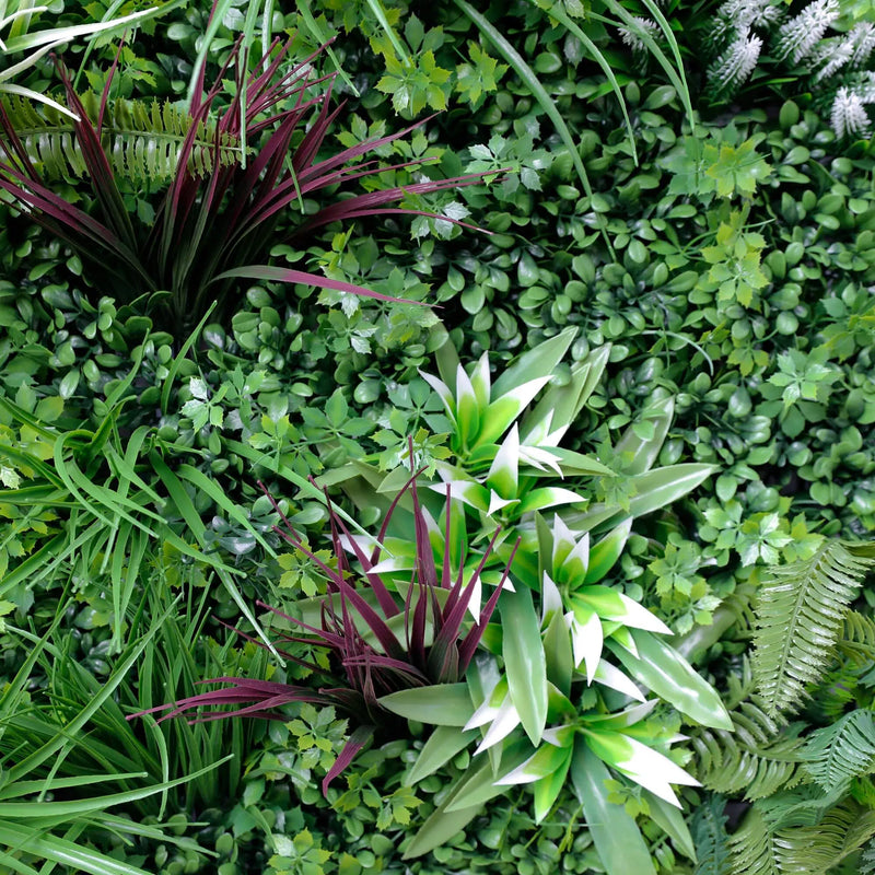 Ultra Luxury Tropical Vista Artificial Vertical Garden 40" x 40" 11SQ FT Commercial Grade UV Resistant