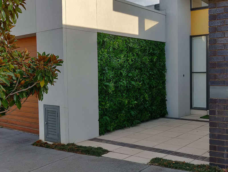 Luxury Green Tropics Artificial Living Wall /  Green Wall 40" x 40" 11SQ FT Commercial Grade UV Resistant
