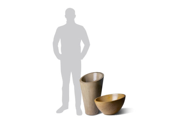Slick Rock Concrete Bouquet Slim Planter