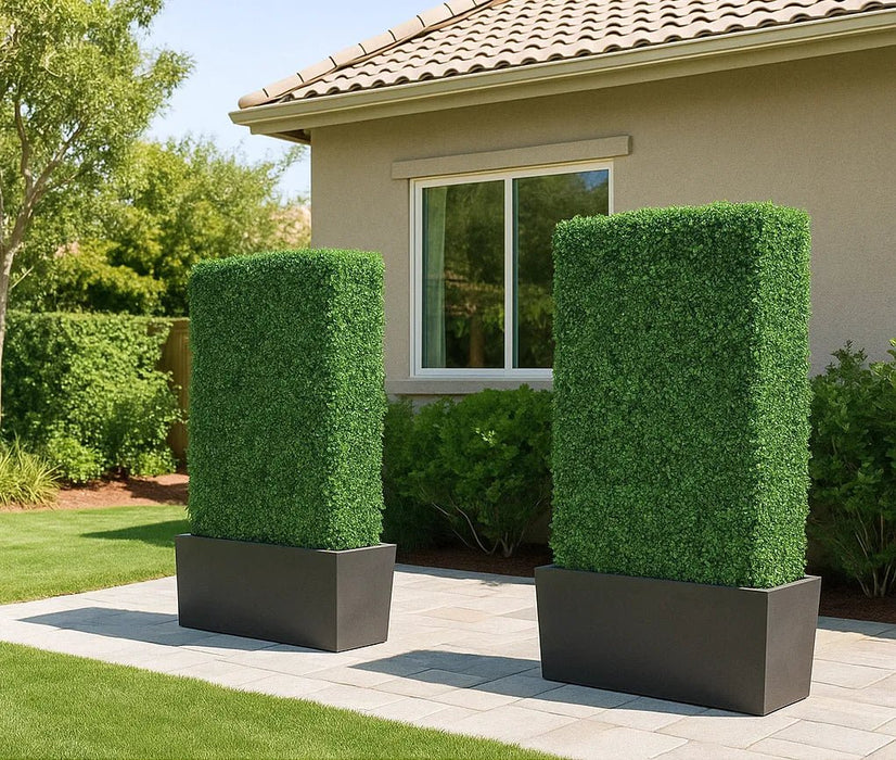 Premium Artificial Boxwood Hedge 7.5FT | UV Resistant & Easy Assembly