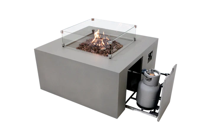 Elementi Rocky Propane Square Fire Table