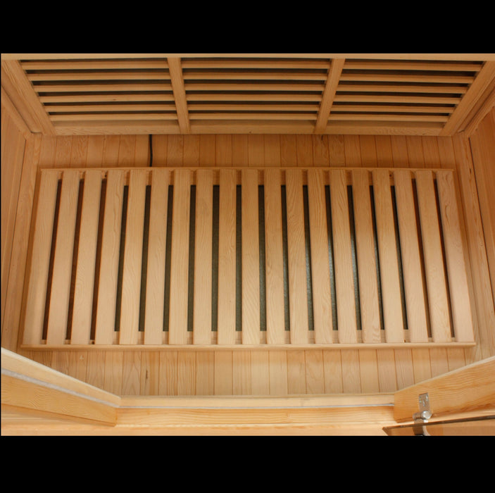 Golden Designs MX-K206-01 Maxxus Low EMF FAR Infrared Sauna - 2 Person Canadian Hemlock Indoor Sauna | Chromotherapy and Bluetooth Audio