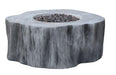 Elementi Manchester Hexagonal stone fire pit with a white background