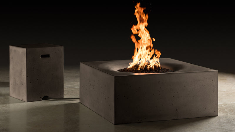 Slick Rock Concrete 36" Horizon Square Fire Table