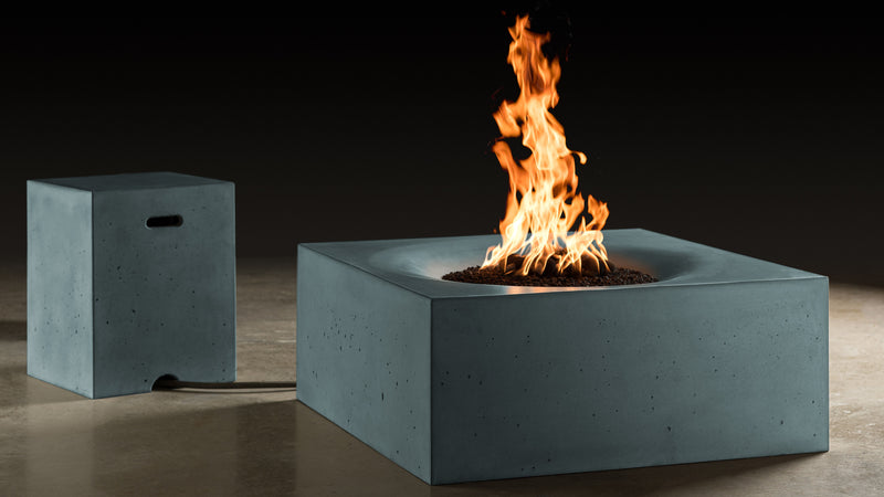 Slick Rock Concrete 36" Horizon Square Fire Table