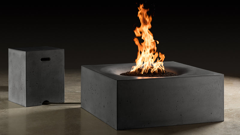 Slick Rock Concrete 36" Horizon Square Fire Table