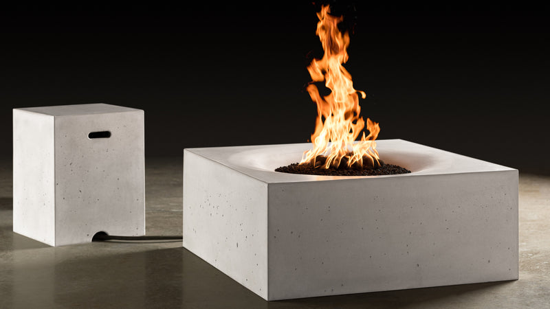 Slick Rock Concrete 36" Horizon Square Fire Table
