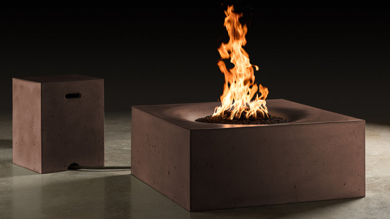 Slick Rock Concrete 36" Horizon Square Fire Table