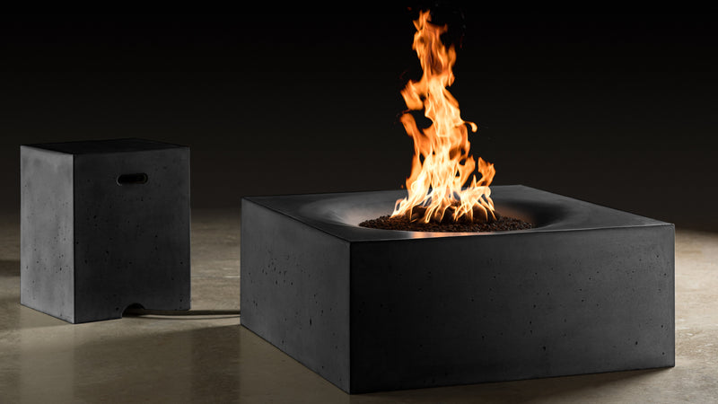 Slick Rock Concrete 36" Horizon Square Fire Table