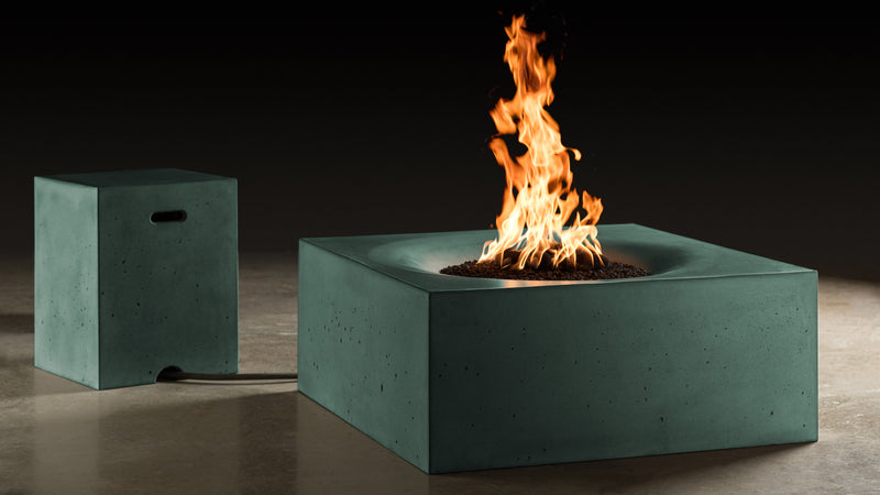 Slick Rock Concrete 36" Horizon Square Fire Table