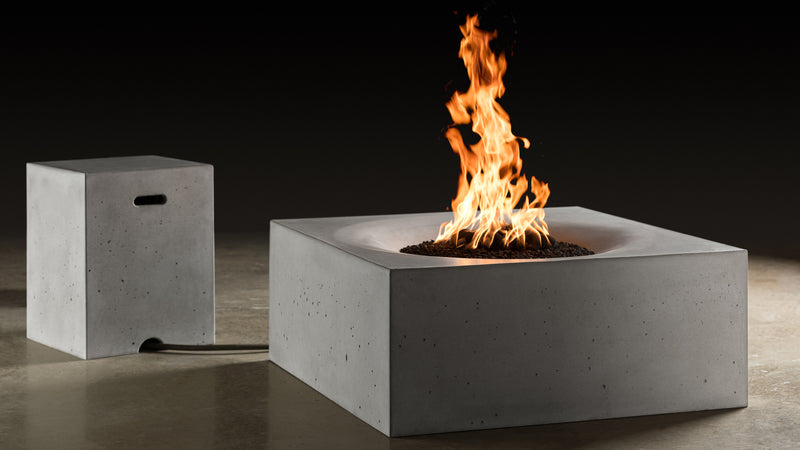 Slick Rock Concrete 36" Horizon Square Fire Table