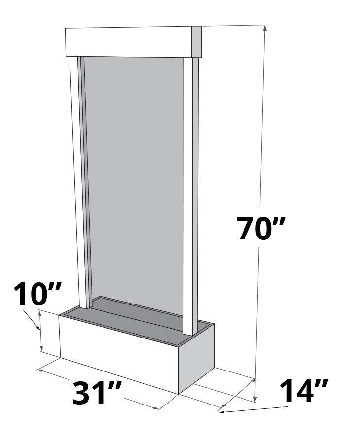 Adagio Water Features Harmony River Freestanding Waterfall
