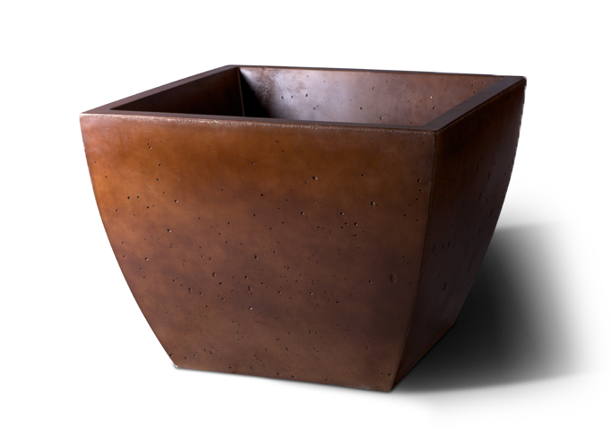 Slick Rock Concrete Large Square Planter