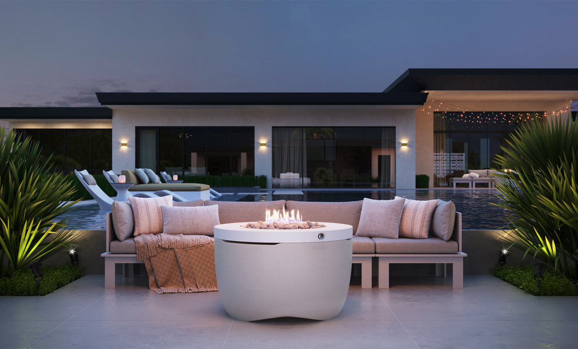 Ledge Lounger Halo Firepit