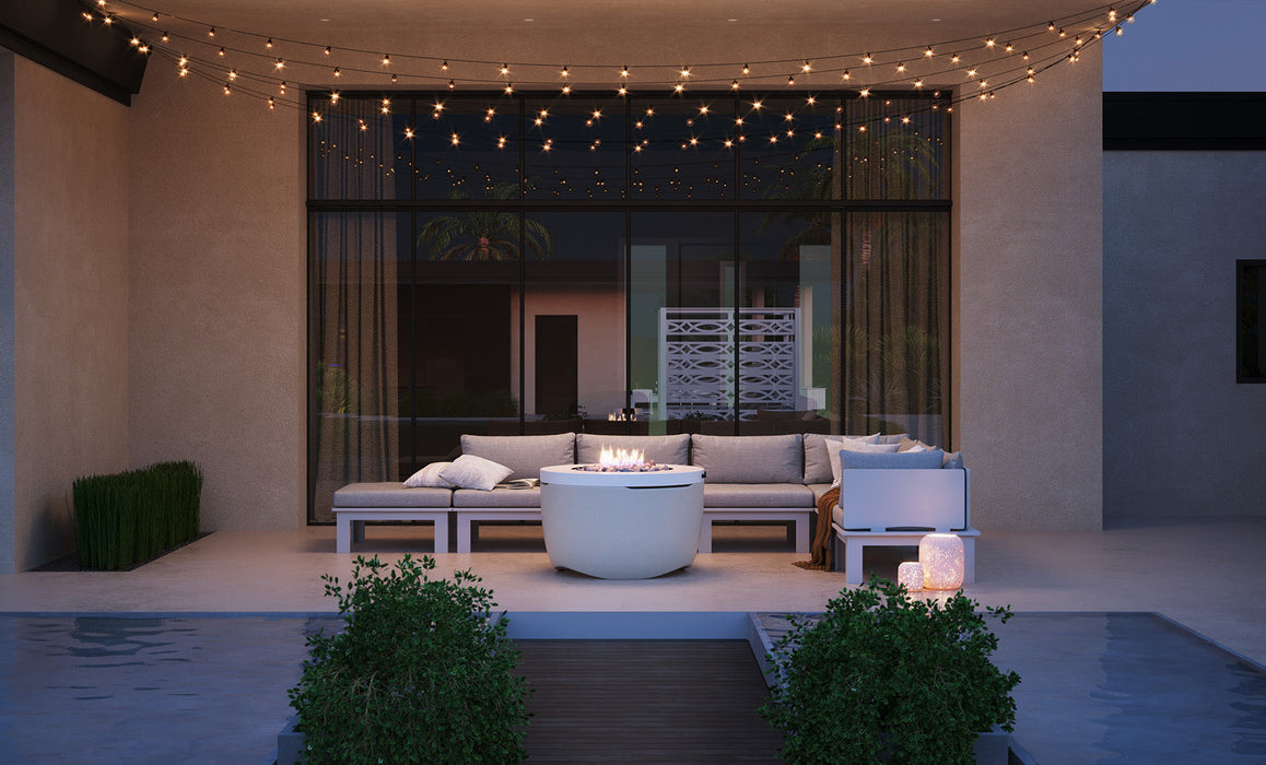 Ledge Lounger Halo Firepit