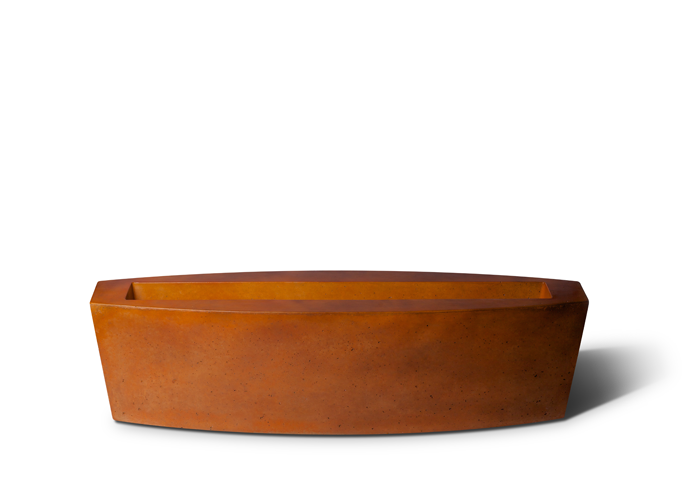 Slick Rock Concrete Square Linear Planter