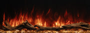 Close-up of the Modern Flames Landscape Pro Multi flame in orange