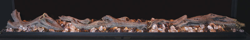 Modern Flames Landscape Pro driftwood log set resting on the ember bed