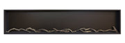 Modern Flames Landscape Pro Slim firebox with the driftwood log set inside, lights off