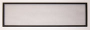 Modern Flames non glare mesh screen with a black frame, shown on a white background