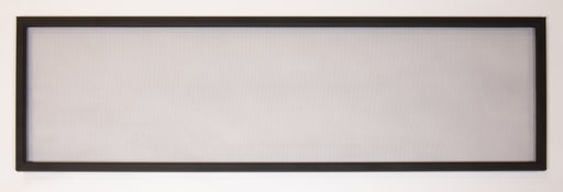 Modern Flames non glare mesh screen with a black frame, shown on a white background