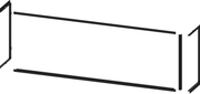 Five-piece electric fireplace trim kit for the Modern Flames Landscape Pro Multi 44, pieces laid out