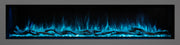 Modern Flames Landscape Pro 80 inch fireplace, front view, blue flames