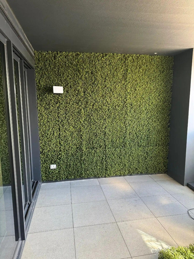Natural Artificial Boxwood Wall 40" x 40" 11SQ FT Commercial Grade UV Resistant