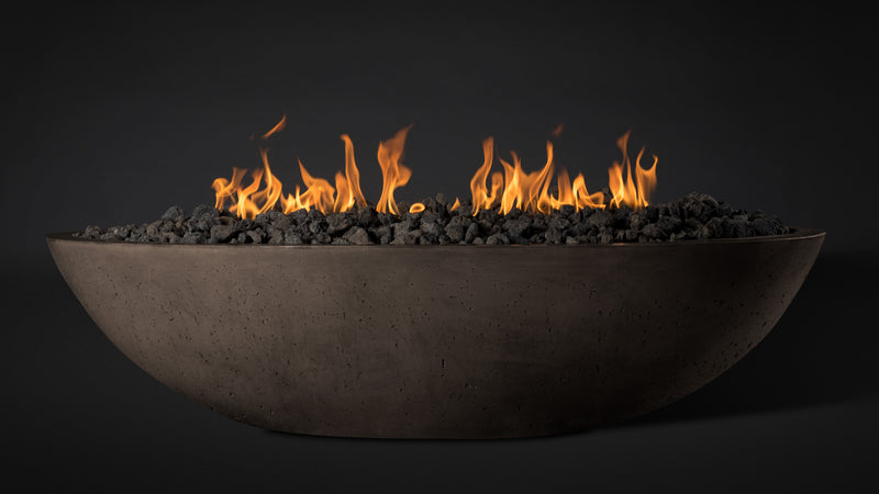 Slick Rock Concrete Oval Oasis Fire Bowl - 60" Length
